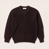 FW26 Essential V Neck Brown