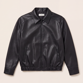 FW26 Vegan Leather Jacket Black