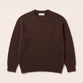FW26 Signature Cable Knit Burnt Sienna