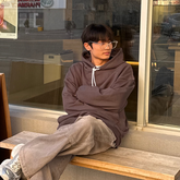 Charcoal Line Hoodie 002