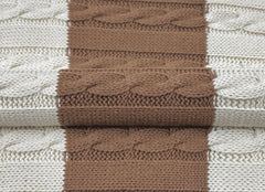 Stripe Knit Brown 002