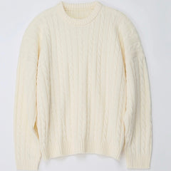 Plain Knit Ivory 001