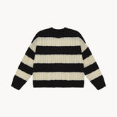 Stripe Knit Ivory 002