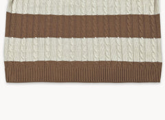 Stripe Knit Brown 002