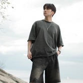 Black Washed T Shirt 002