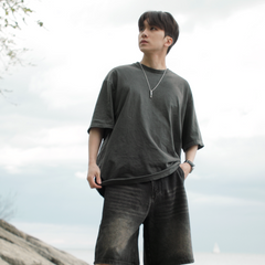Black Washed T Shirt 002