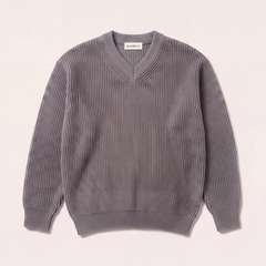 FW26 Essential V Neck Grey