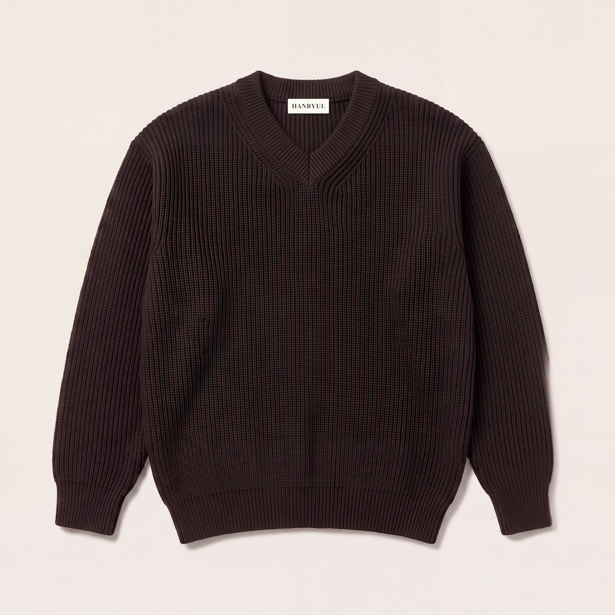 FW26 Essential V Neck Brown