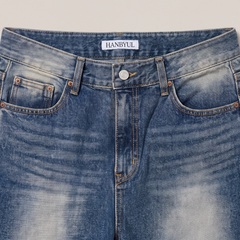 FW26 Washed Straight Denim Blue