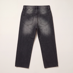 FW26 Washed Straight Denim Black
