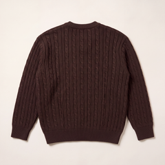 FW26 Signature Cable Knit Burnt Sienna