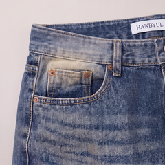 FW26 Washed Straight Denim Blue