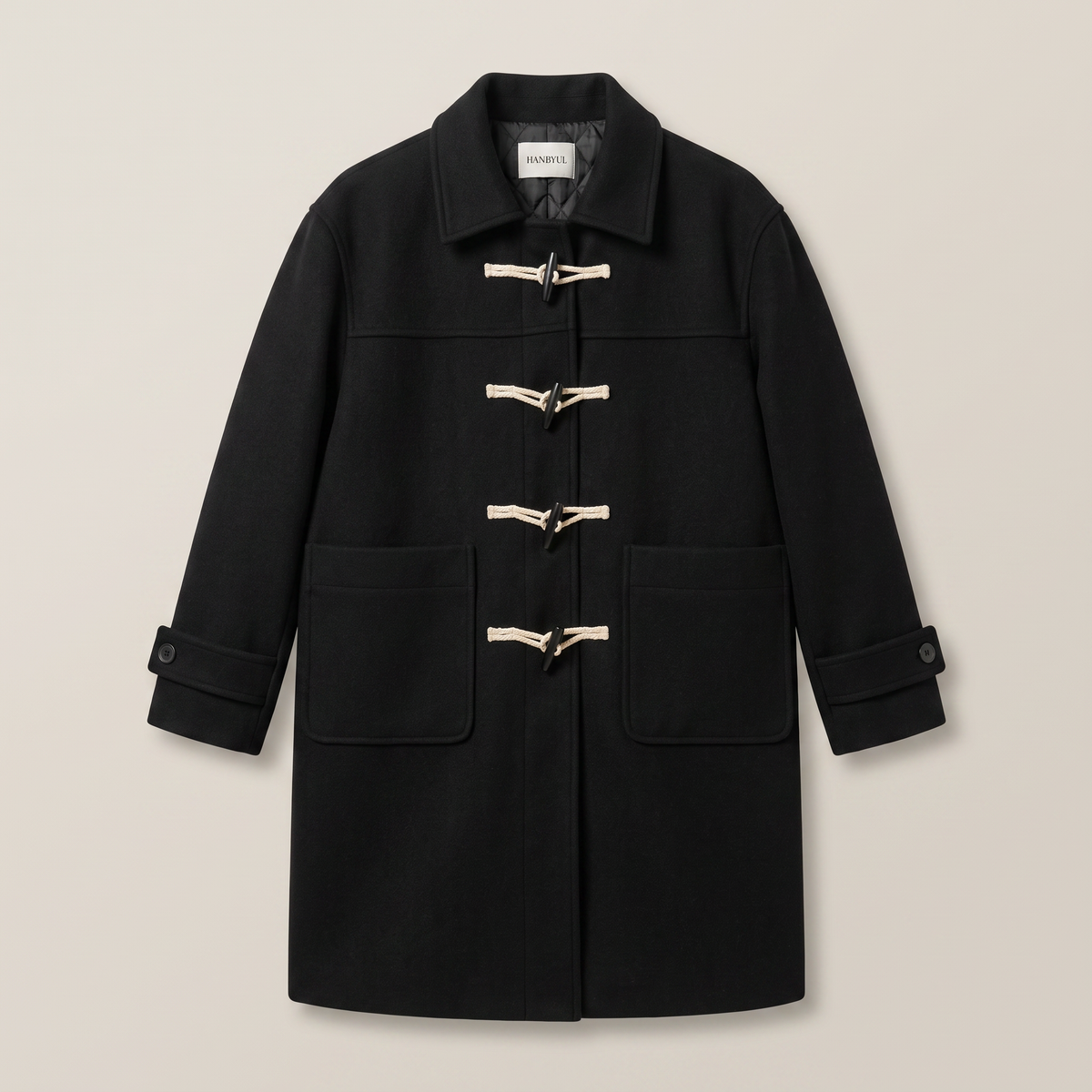 FW26 Cable Coat Black