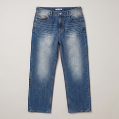 FW26 Washed Straight Denim Blue