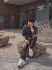 FW26 Washed Straight Denim Black