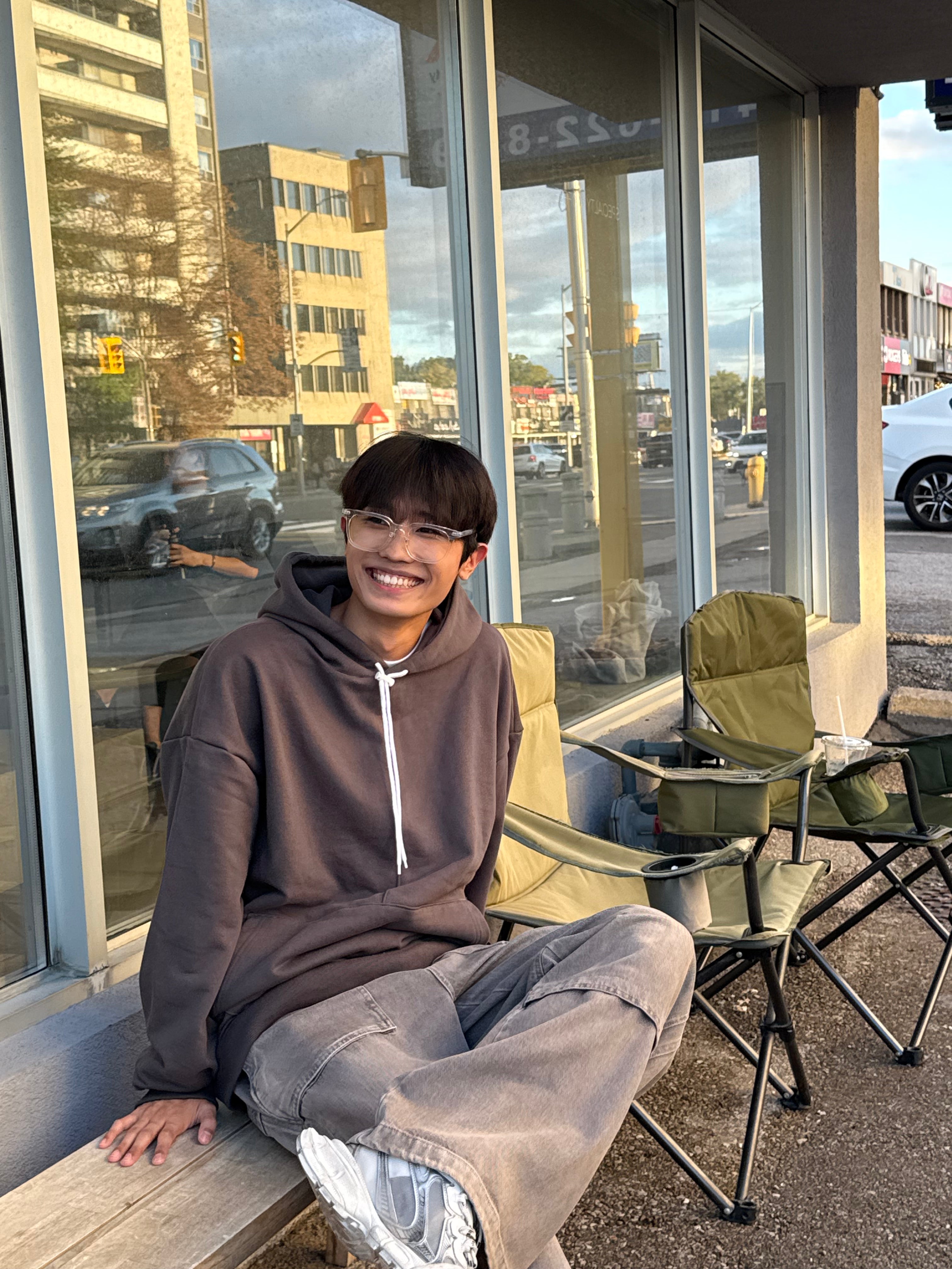 Grey Line Hoodie 002