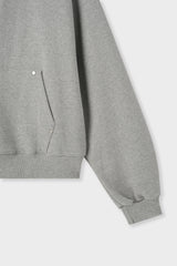 Brown Oversized Hoodie Zip up 001