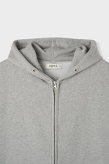Brown Oversized Hoodie Zip up 001