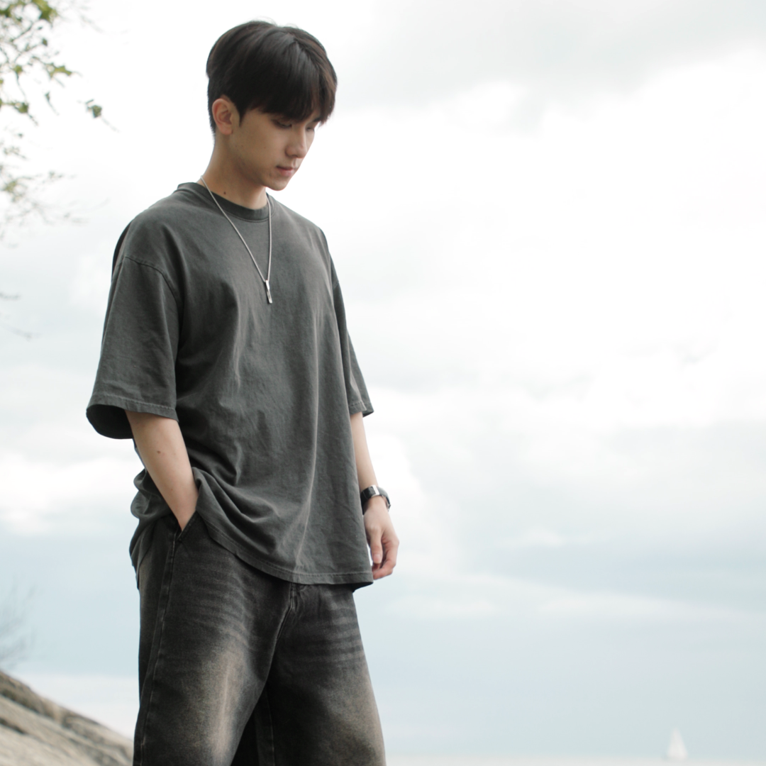 Black Washed T Shirt 002