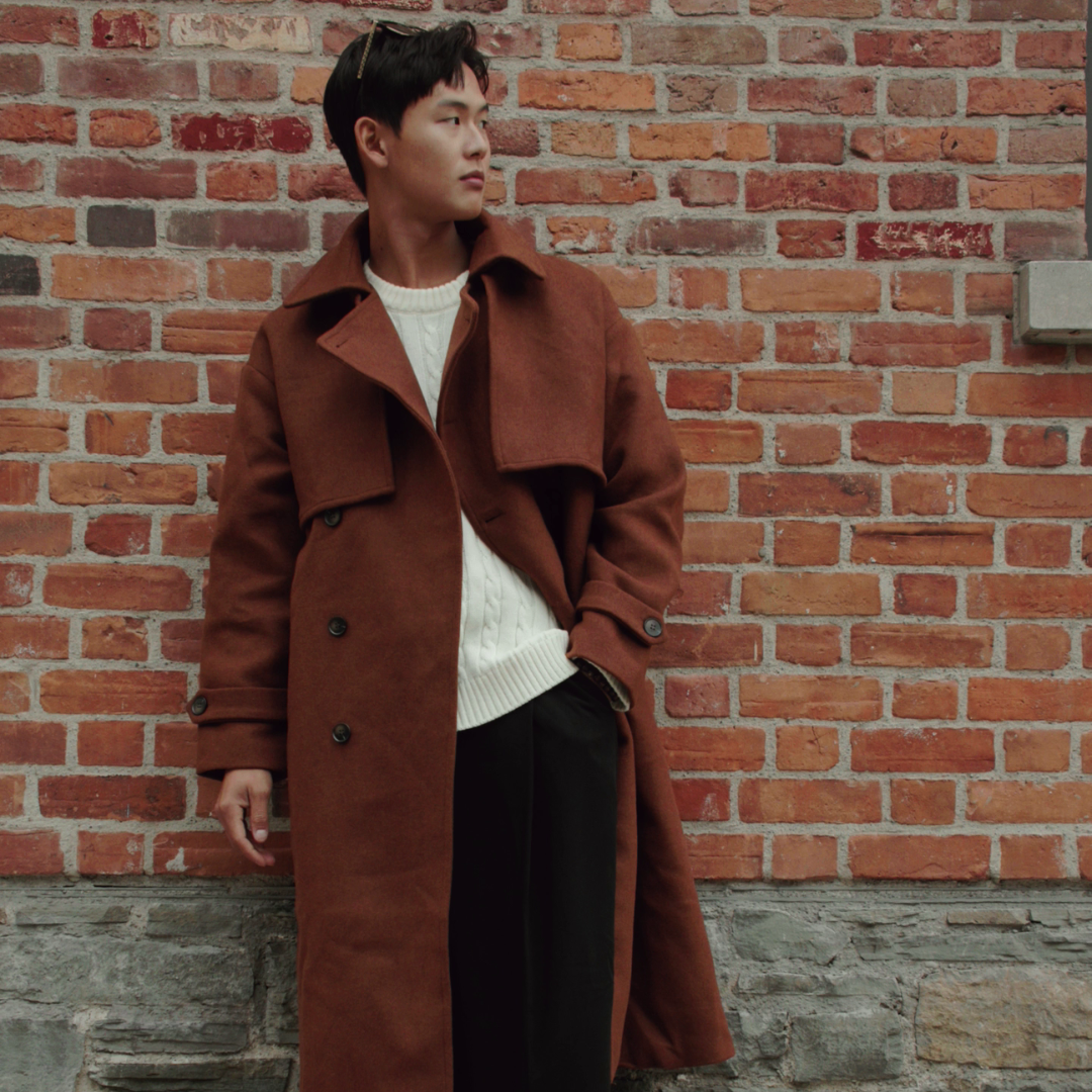 Brown Wool Coat 003
