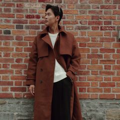 Brown Wool Coat 003