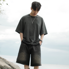 Black Washed T Shirt 002
