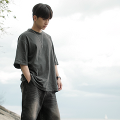 Black Washed T Shirt 002