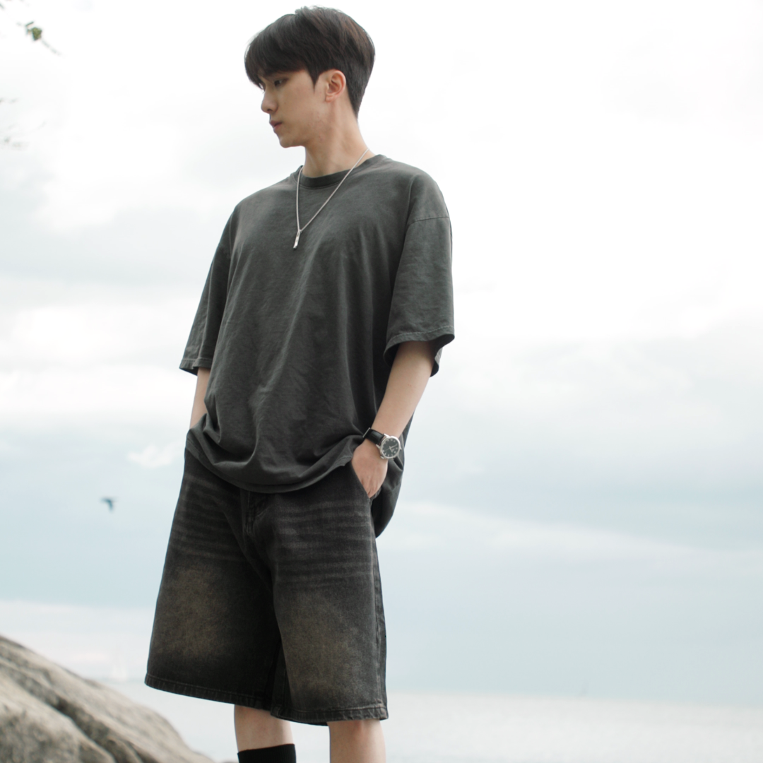 Black Washed T Shirt 002