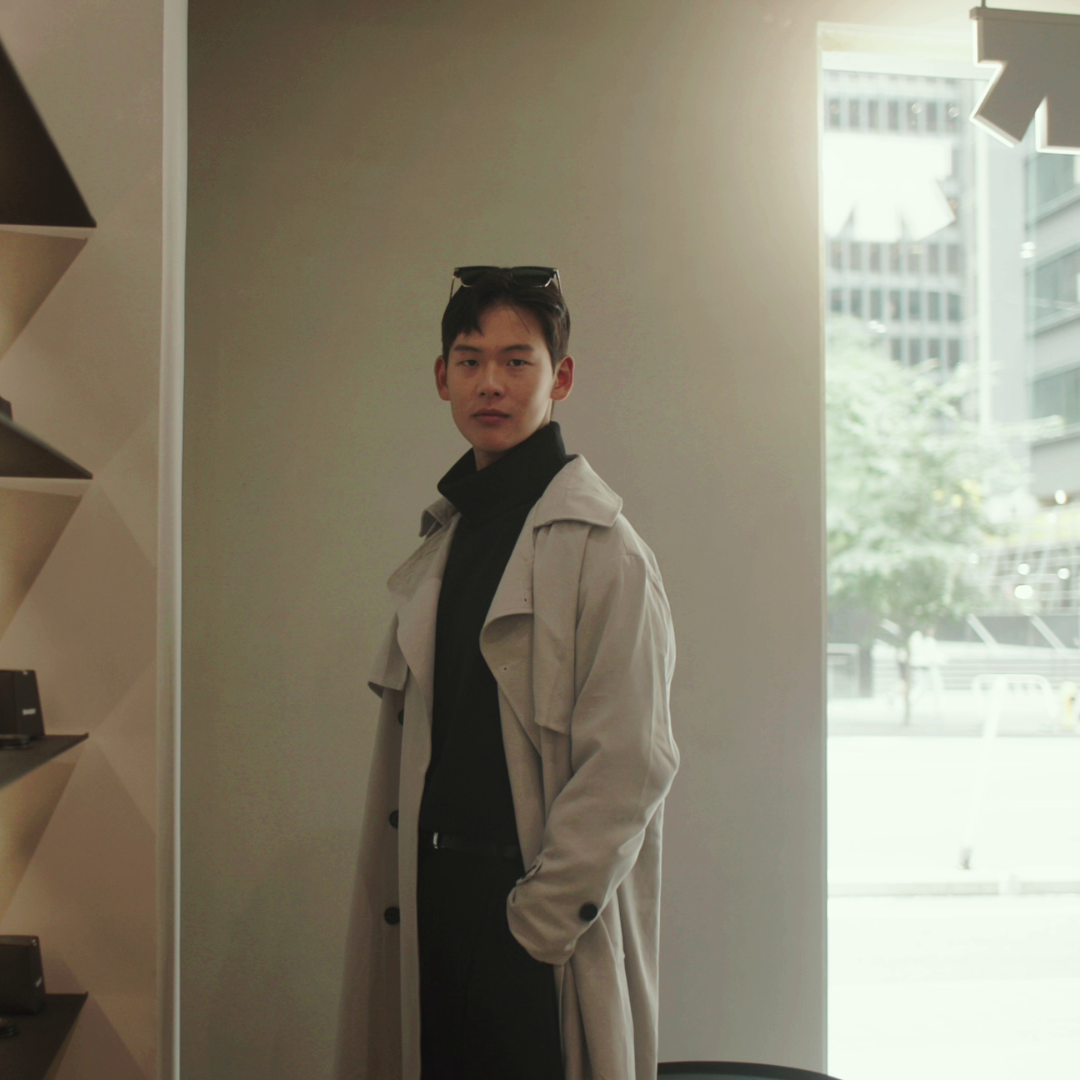 Gray Trench Coat 001