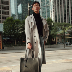 Gray Trench Coat 001