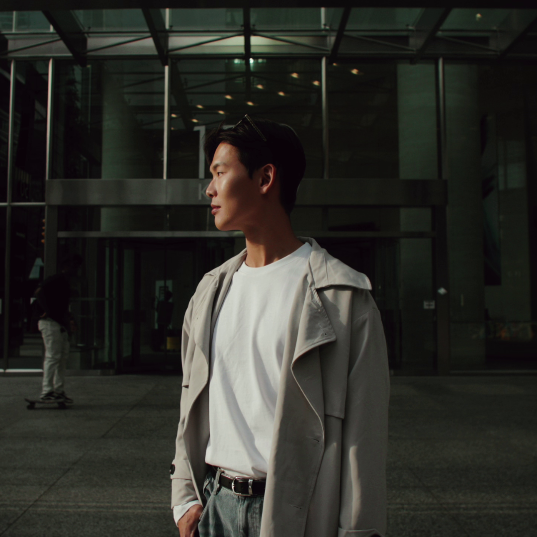 Gray Trench Coat 001