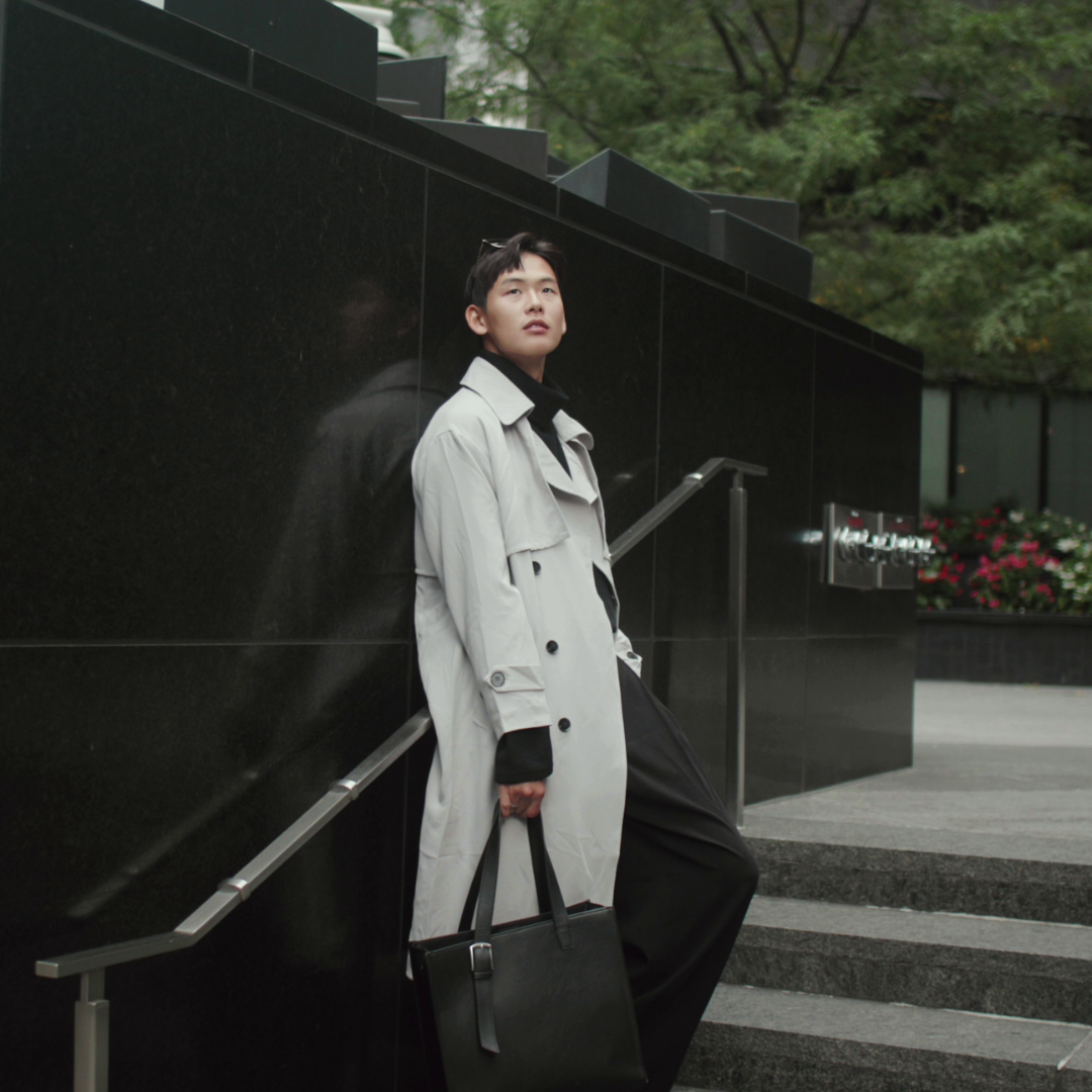 Gray Trench Coat 001