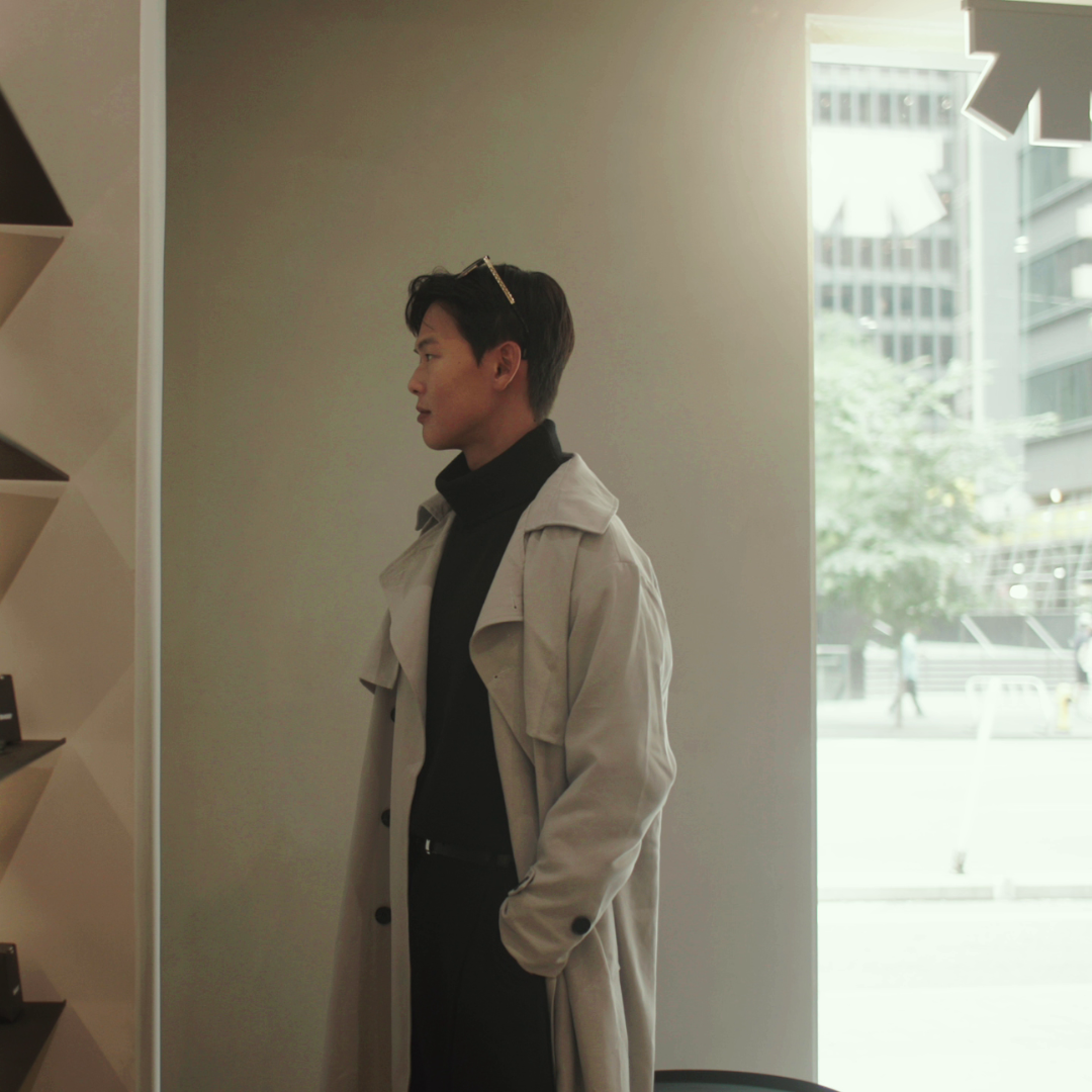 Gray Trench Coat 001